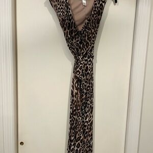 London Times Leopard Print Dress